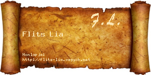 Flits Lia névjegykártya